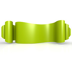 Image showing Green wave ribbon