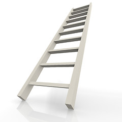 Image showing White ladder
