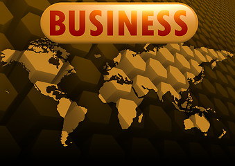 Image showing Business world map