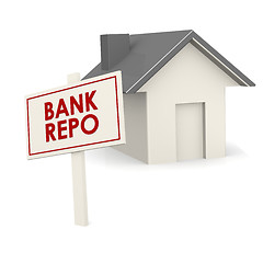 Image showing Bank repo banner with house