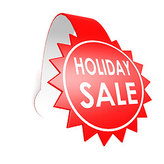 Image showing Holiday sale star label