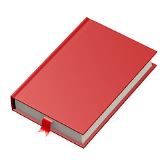 Image showing Isolated red book