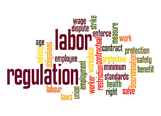 Image showing Labor regulation word cloud