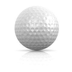 Image showing White golf ball