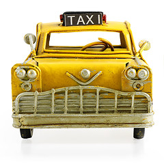 Image showing Retro toy taxi