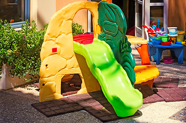 Image showing Playground for children in the resort.