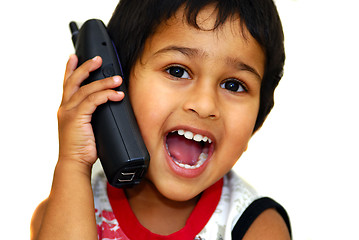 Image showing Talking on Phone