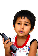 Image showing Talking on Phone