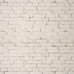 Image showing white brick wall background