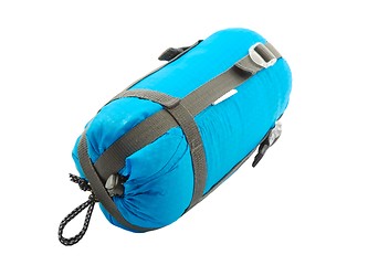 Image showing Sleeping bag packed