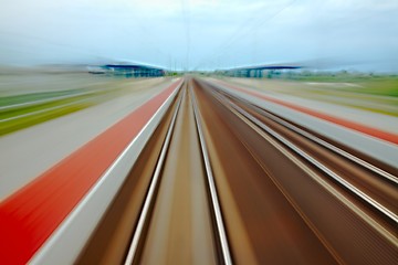 Image showing Rails blur