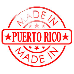 Image showing Made in Puerto Rico red seal