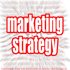 Image showing Marketing strategy word cloud