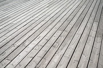 Image showing Perspective wooden floor