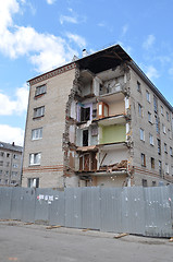 Image showing Collapse of a corner of the inhabited five-floor house. Tyumen, 