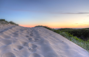 Image showing Sunset Sand Dunes