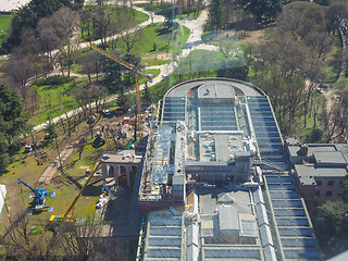 Image showing Milan aerial view