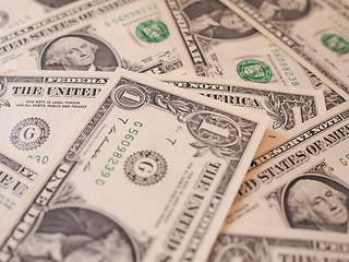 Image showing Dollar notes 1 Dollar