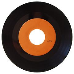 Image showing Vinyl record isolated