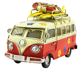 Image showing Retro toy camper car 