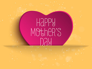 Image showing Happy Mother Day Heart Background