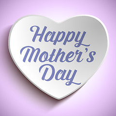 Image showing Happy Mother Day Heart Background