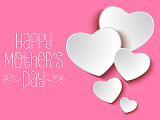 Image showing Happy Mother Day Heart Background