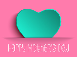 Image showing Happy Mother Day Heart Background