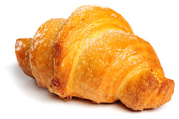 Image showing fresh croissant on white background