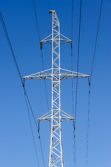 Image showing high voltage power lines