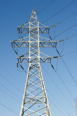 Image showing high voltage power lines