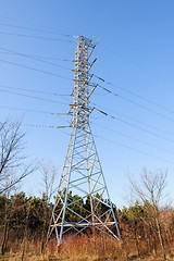 Image showing high voltage power lines