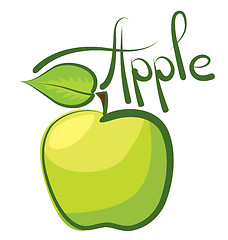 Image showing Vector Apple