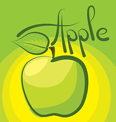 Image showing Vector Apple