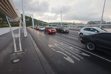 Image showing Traffic on a bridge