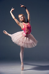 Image showing Portrait of the ballerina in ballet pose