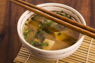 Image showing Japanese miso soup