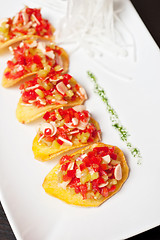 Image showing potato chips with vegetables