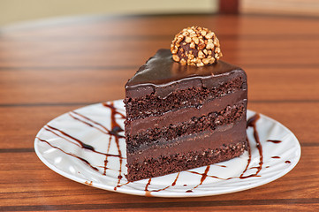 Image showing chocolate cake piece