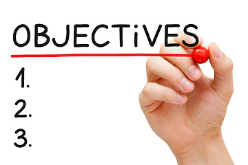 Image showing Objectives List