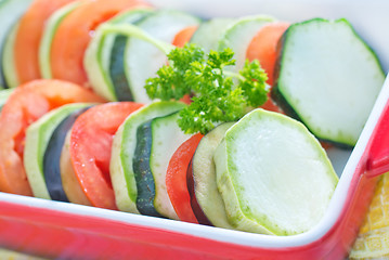 Image showing vegetables for ratatuille