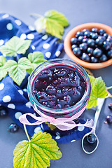 Image showing black currant jam