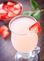 Image showing strawberry coctail