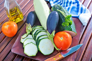 Image showing vegetables for ratatuille