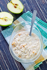 Image showing porridge with apple