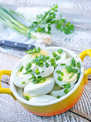 Image showing boiled eggs