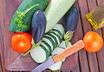 Image showing vegetables for ratatuille