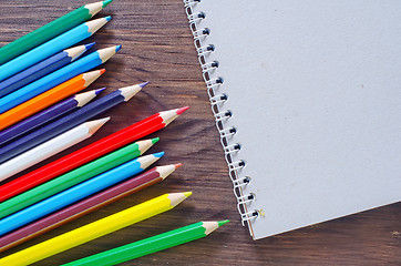 Image showing note and pencils