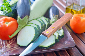 Image showing vegetables for ratatuille