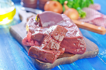 Image showing raw liver